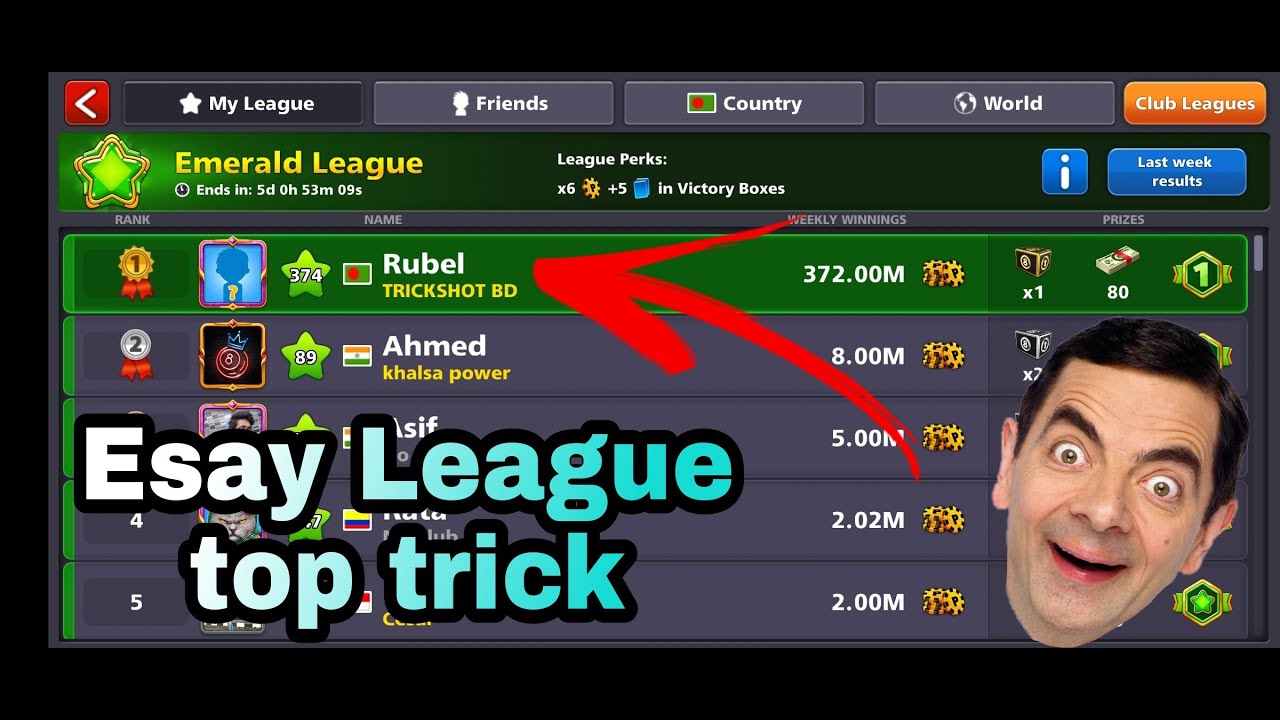 8 ball pool how to top League trick 2022 100% Working  trick  League top