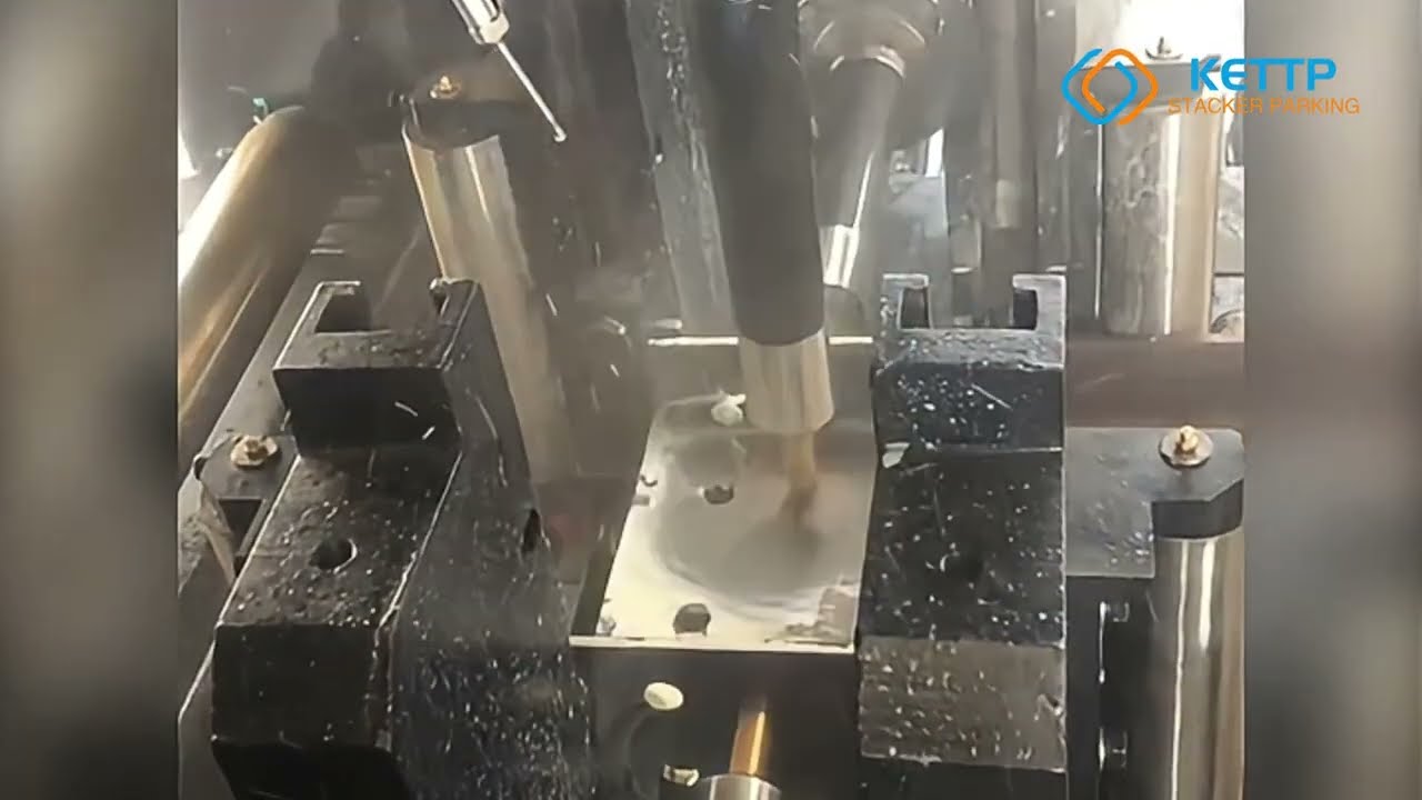 H steel CNC 3D drilling of raw materials for automated parking system - KETTP