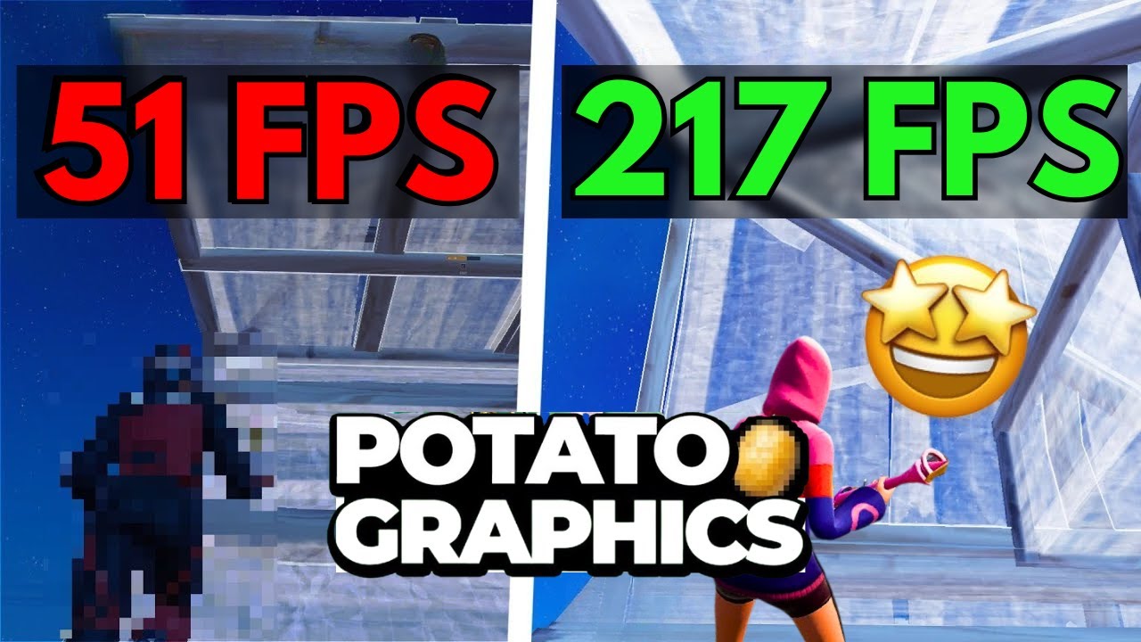 Как получить графику в виде картофеля в FORTNITE (2026)