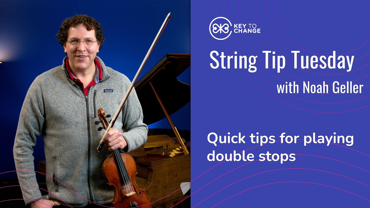 Playing double stops like a concertmaster