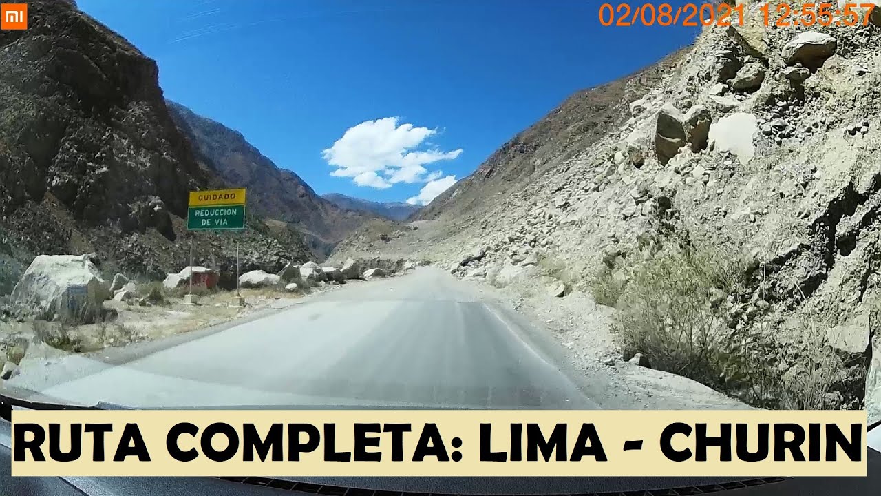 De LIMA a CHURIN - Ruta completa