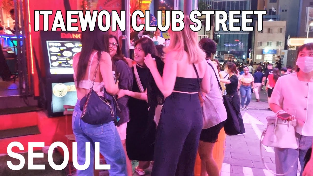 [4K] 이태원 클럽 거리 Seoul night walk-Itaewon club street-itaewon bar cafe food street-nightlife Itaewon