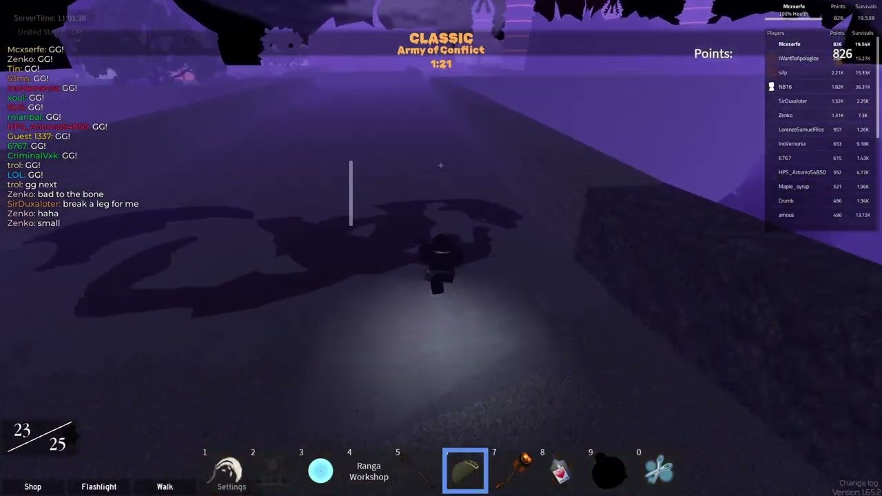 Roblox Surviving army of conflict no coils