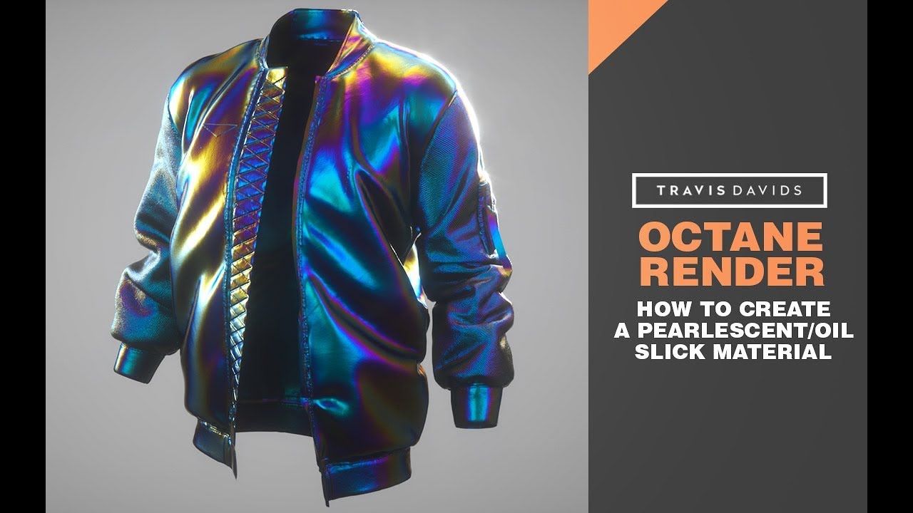 Octane Render - How To Create A Pearlescent or Oil Slick Material