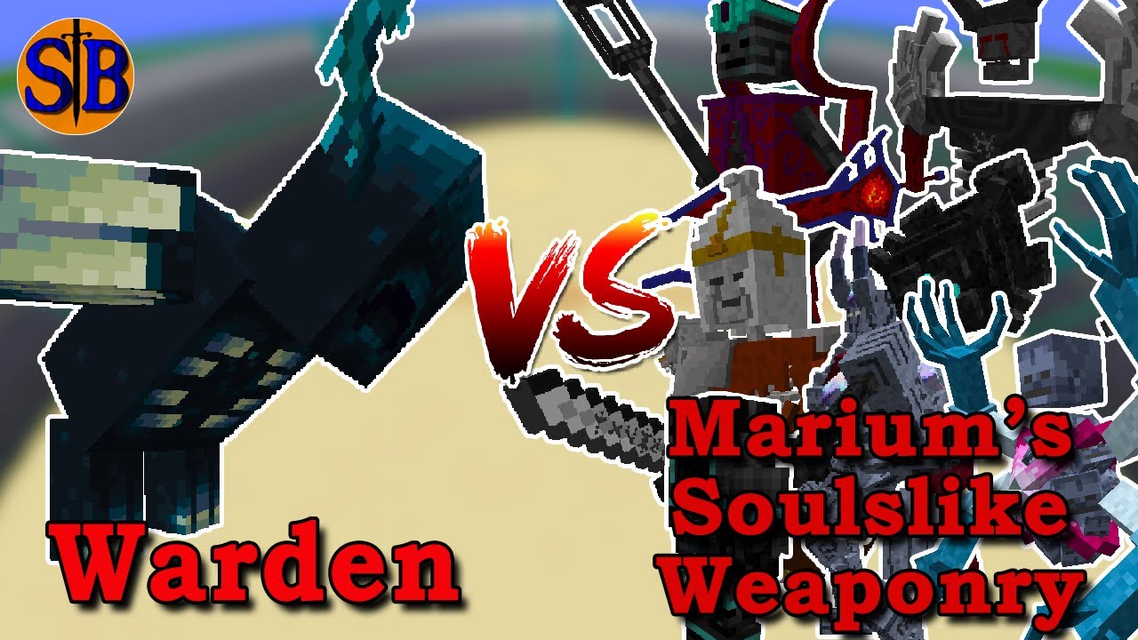 Warden vs Marium's Soulslike Weaponry | Minecraft Mob Battle