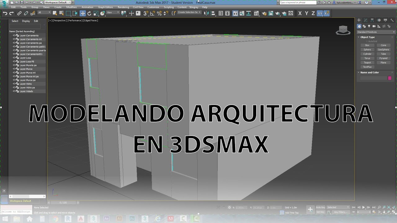 Modelar Arquitectura en 3dsMax