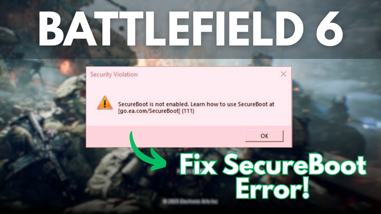 Battlefield 6 Beta FIX – Secure Boot & TPM Required!