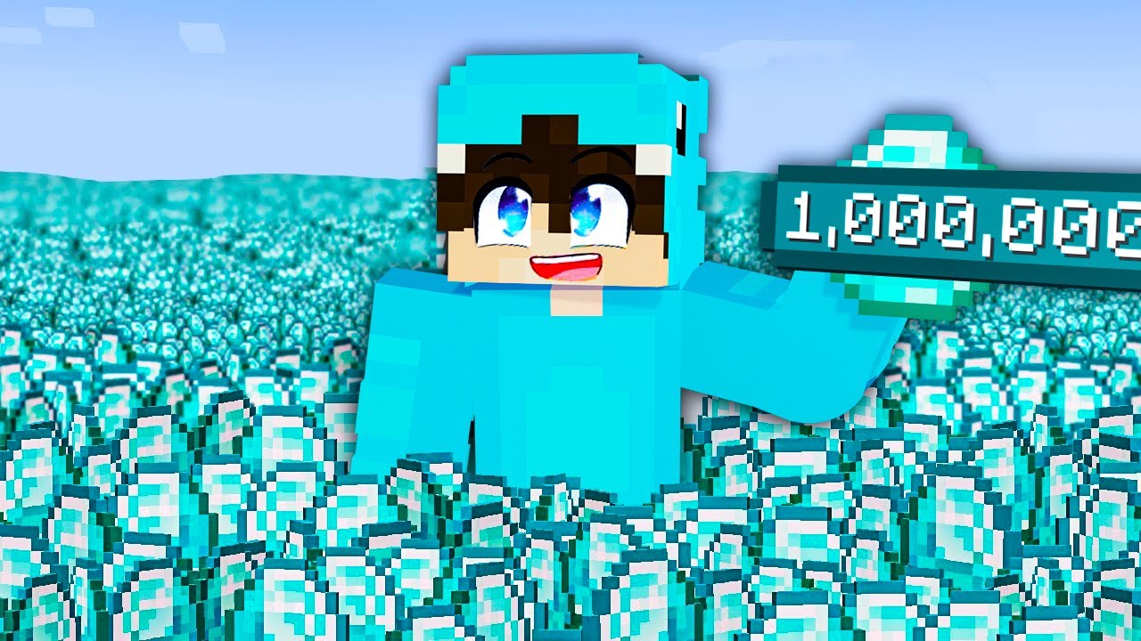 Zdobyłem 1,000,000 DIAMENTÓW w Minecraft
