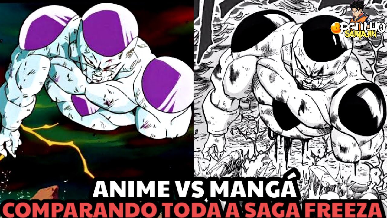DRAGON BALL Z SAGA FREEZA ANIME VS MANGÁ (COMPLETO) TODAS AS DIFERENÇAS
