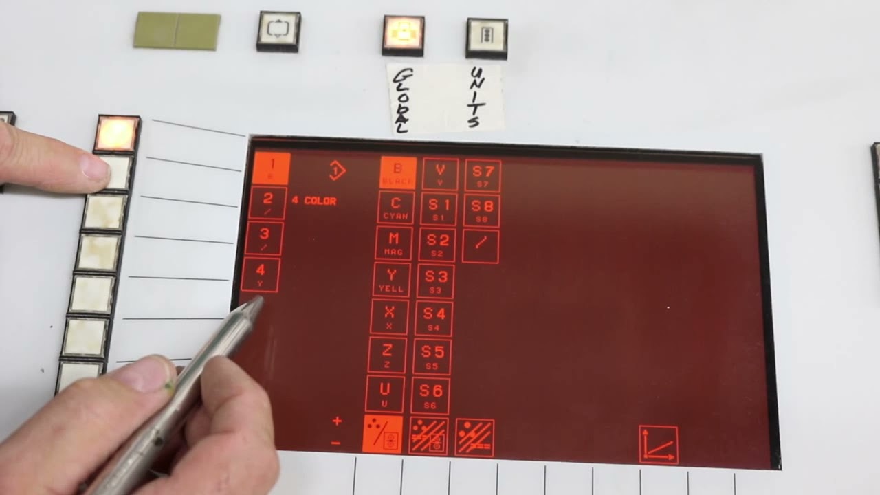13 Console Plates Ink Key Setup
