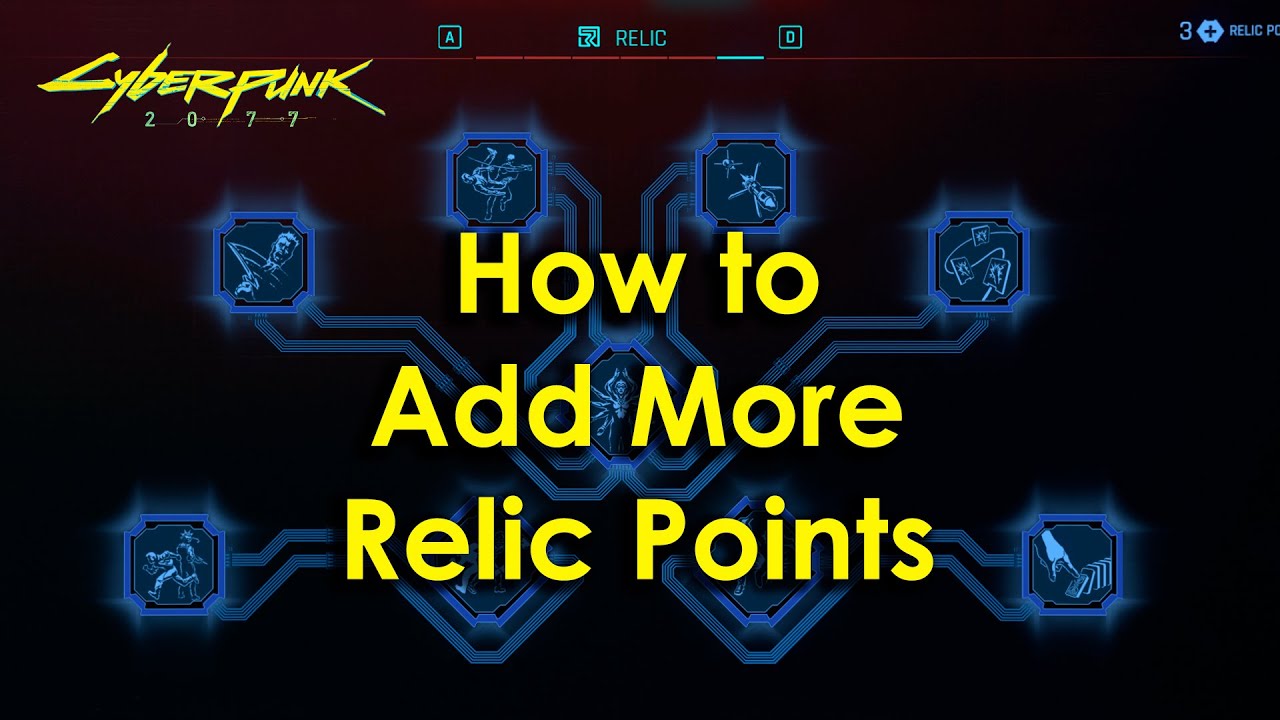 Cyberpunk 2077 - How to add More RELIC POINTS (Using Cyber Engine Tweaks)