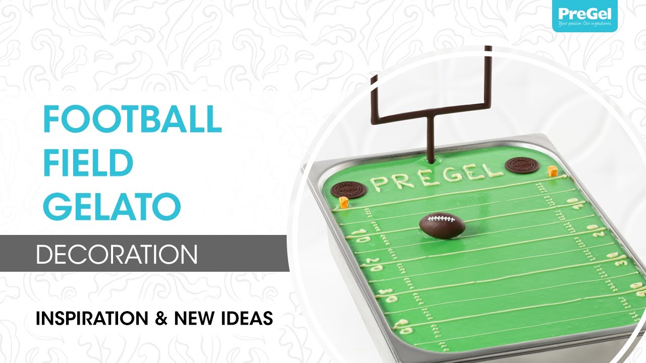 Football Field Gelato Decoration