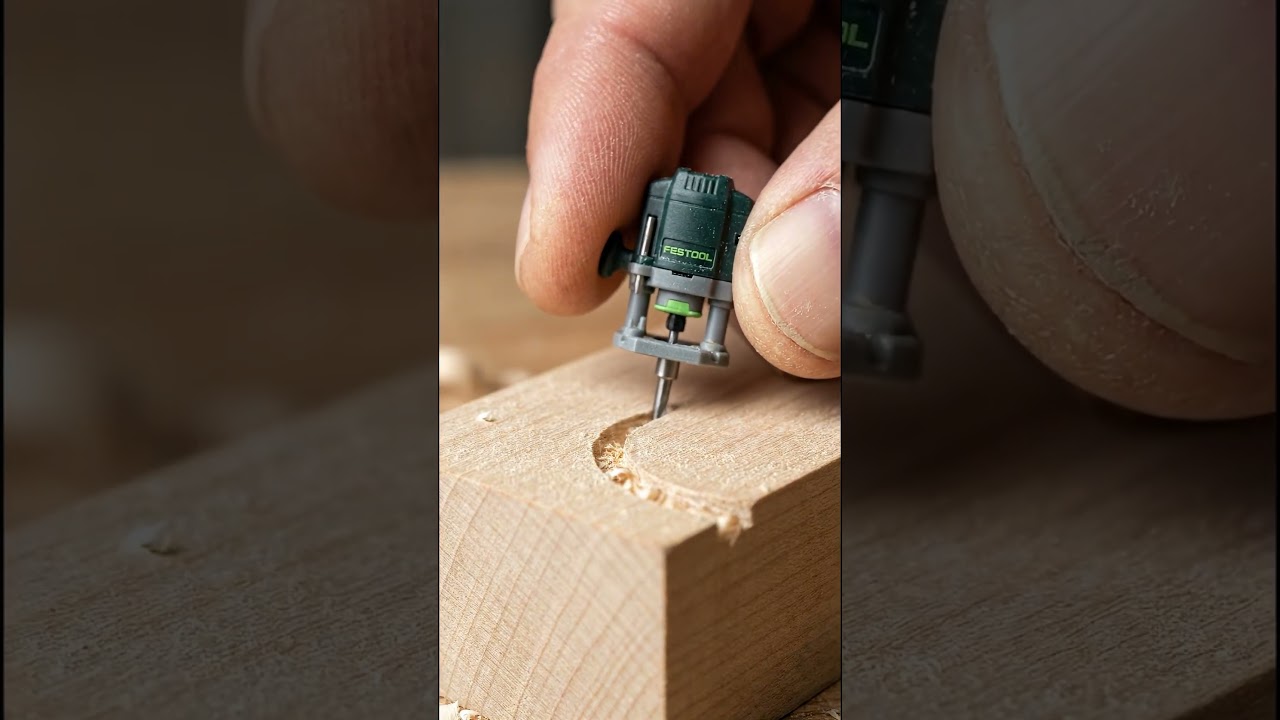 FESTOOL Mini Router Establishing Clean Edge Profiles #minitools #festool