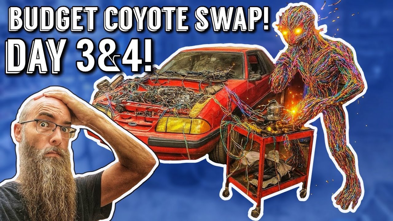 Budget Coyote Swap Day 3&4! Wiring Nightmare! The Wiring Monster fought back but it Finally Fired!