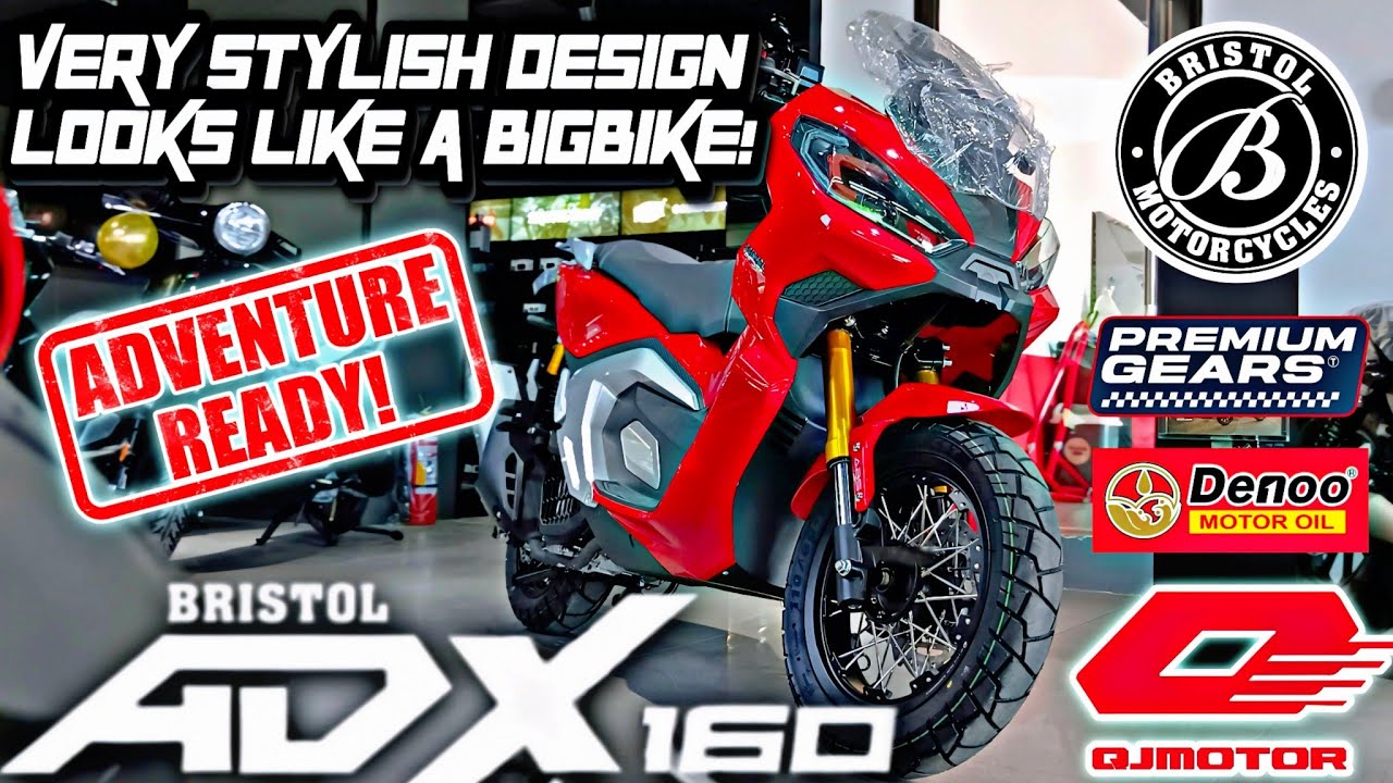 Bristol ADX-160 Review! Very STYLISH ADVenture Scooter! | Looks like a BIGBIKE!