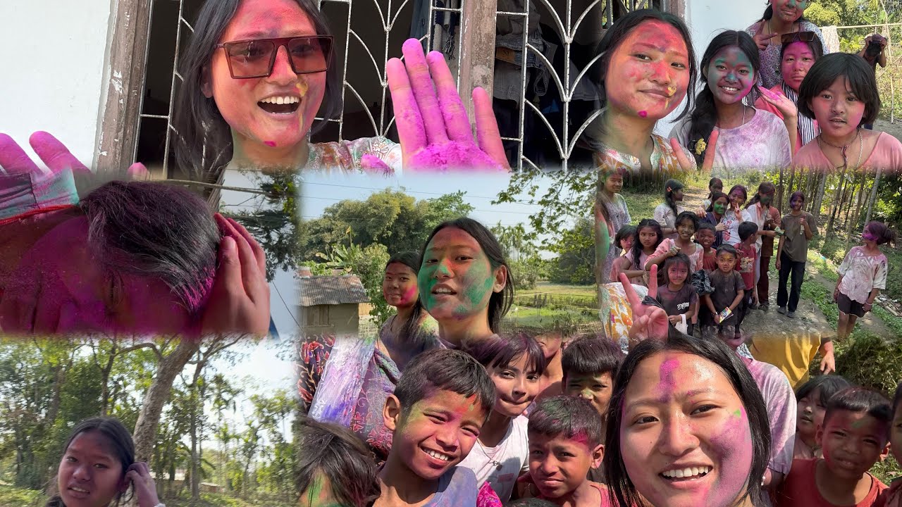 Hami chei holi kheldai hineko #holi #holispecial gaongharkoholi#sadiya #tinsukia_assam #india 