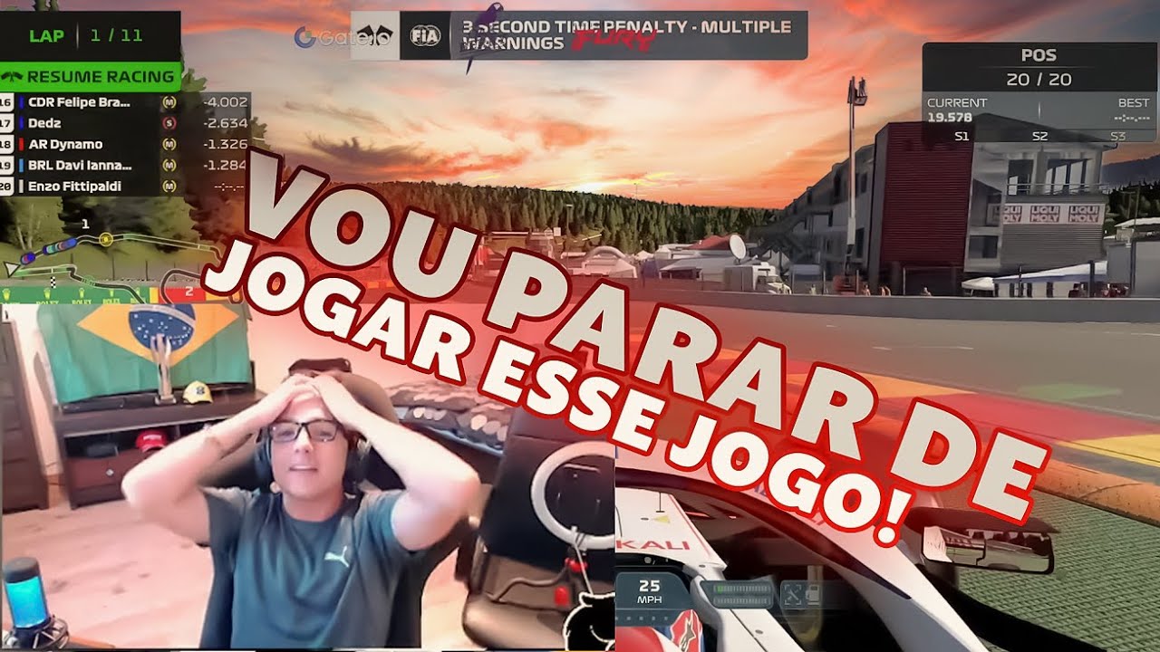 ENZO VAI PARAR DE JOGAR O F1?!