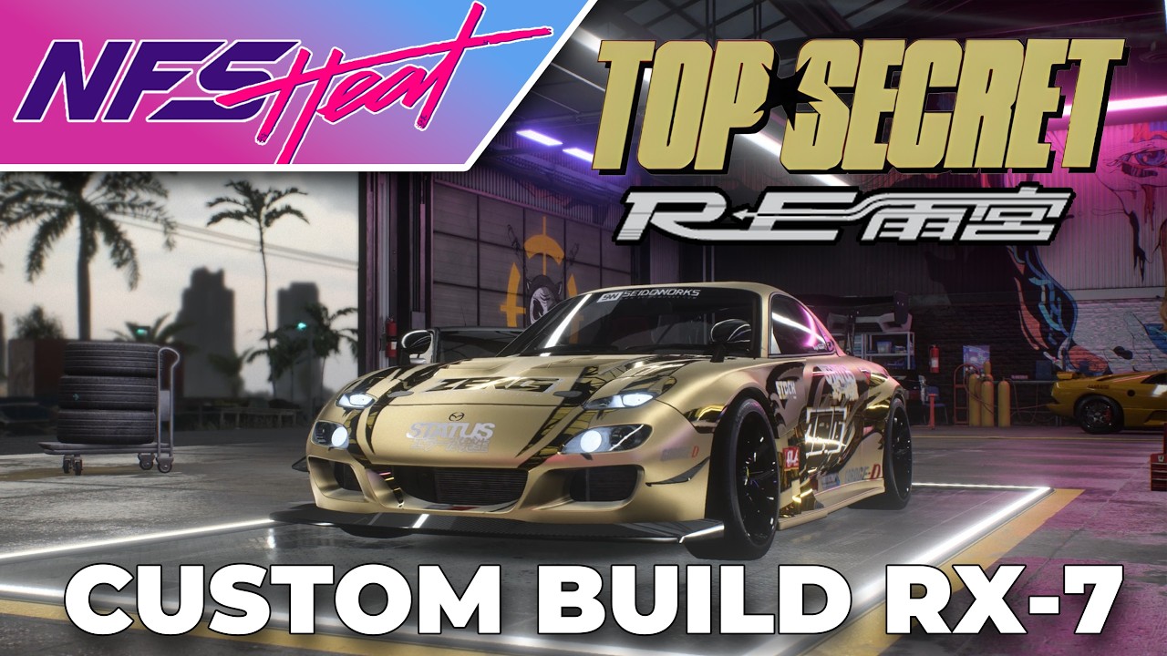 NFS Heat | RX-7 BEER BAIYOKE TOP SECRET RE AMEMIYA COSTUM BUILD