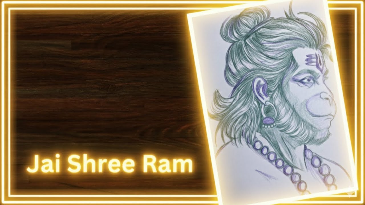 Jai Shree Ram | HanumanJi Pencil Sketch | Bajrangbali Drawing Step by Step | Realistic Pencil Sketch