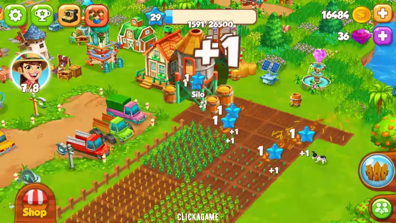 Top Farm Android Gameplay | Free Farming Online Game Mobile | ClickAGame