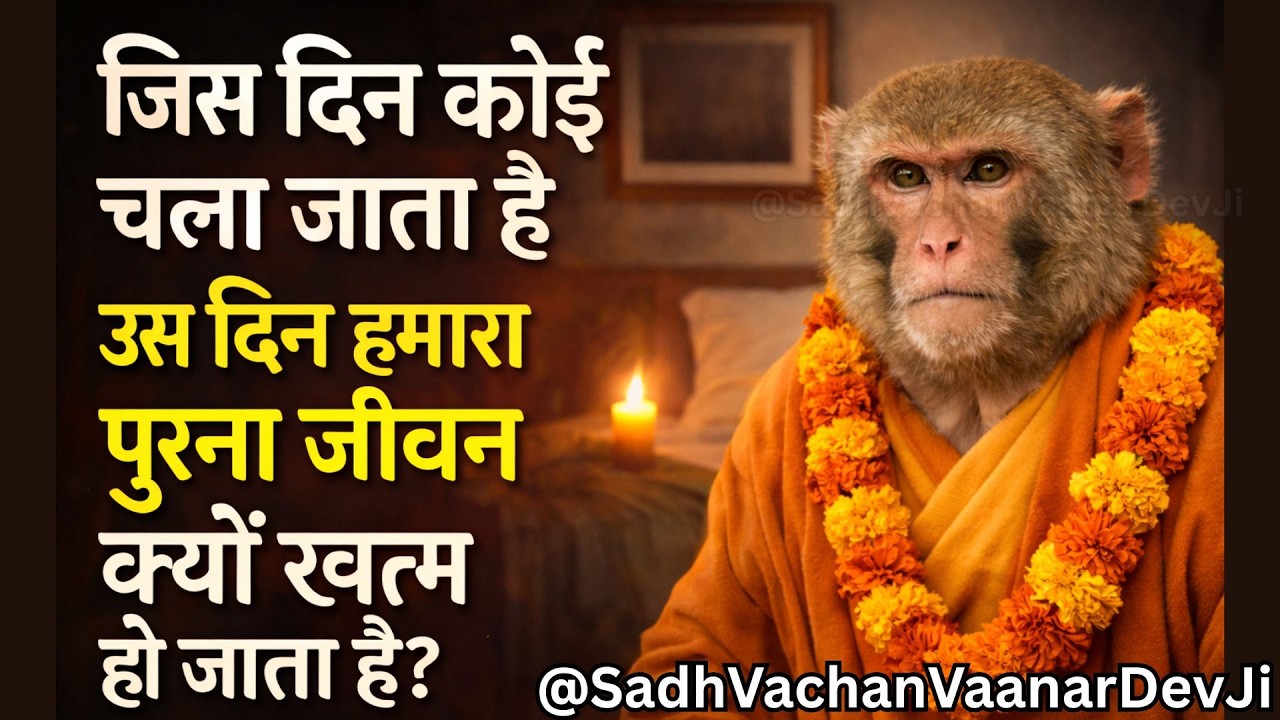 जिस दिन कोई चला जाता है, उस दिन हमारा पुराना जीवन क्यों खत्म हो जाता है? | गहरा सत्य | बंदर बाबा
