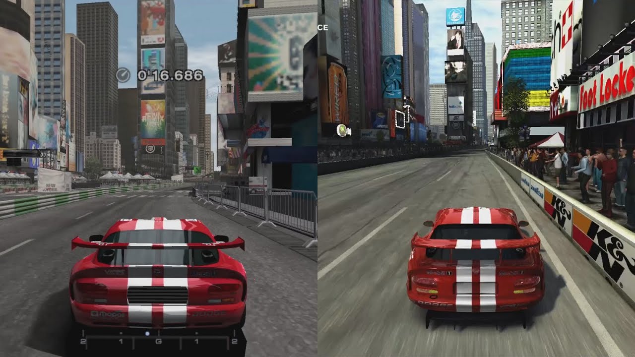 Gran Turismo vs Forza Motorsport - New York Circuit (Times Square, Manhattan)