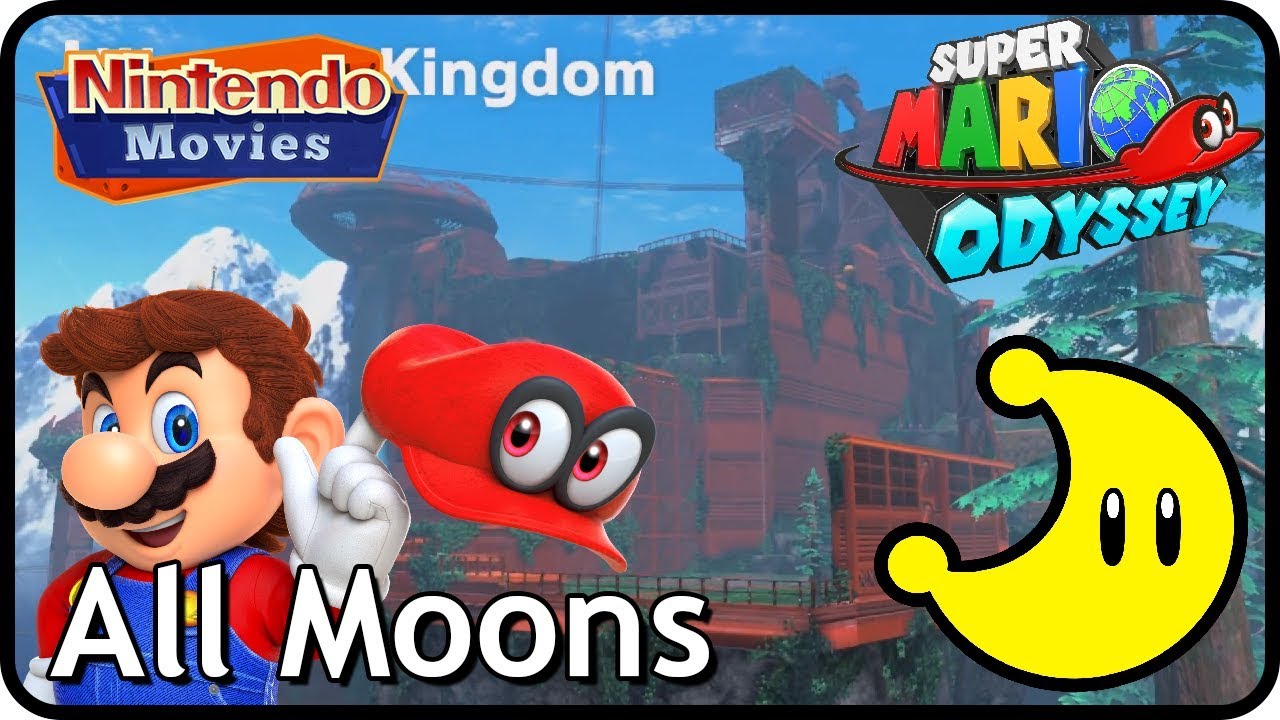 Super Mario Odyssey - Wooded Kingdom - All Moons (in order with timestamps)