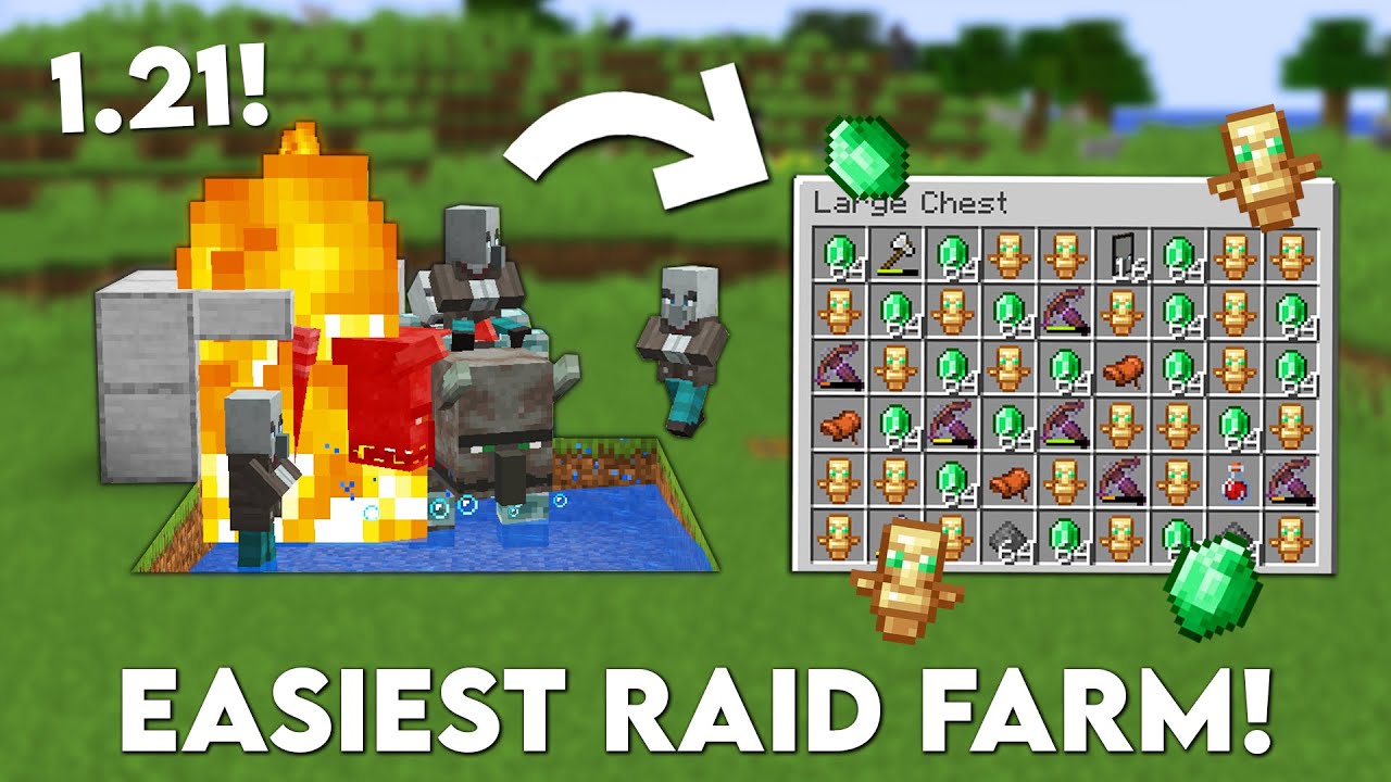 Minecraft: EASY RAID FARM! (1.21 Tutorial)