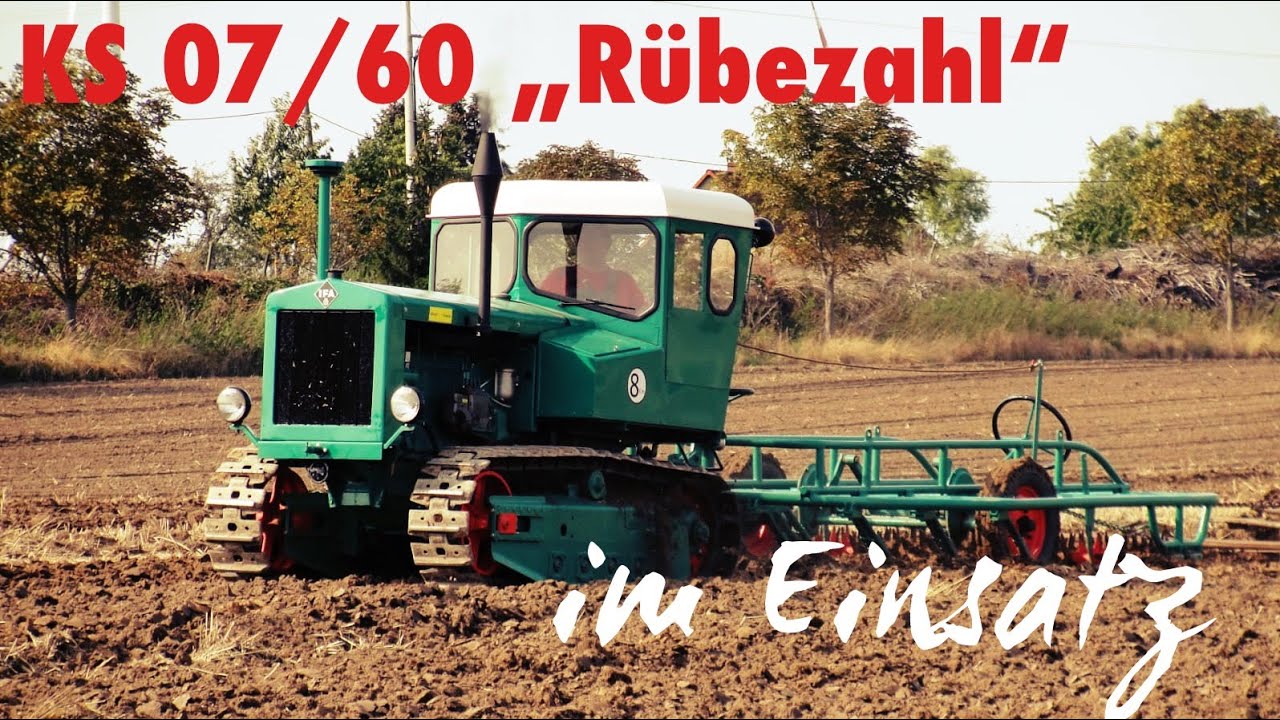Ackern wie in der DDR - Rübezahl und Urtrak Kettenschlepper im Einsatz Famulus, Zetor, MTS, RS09