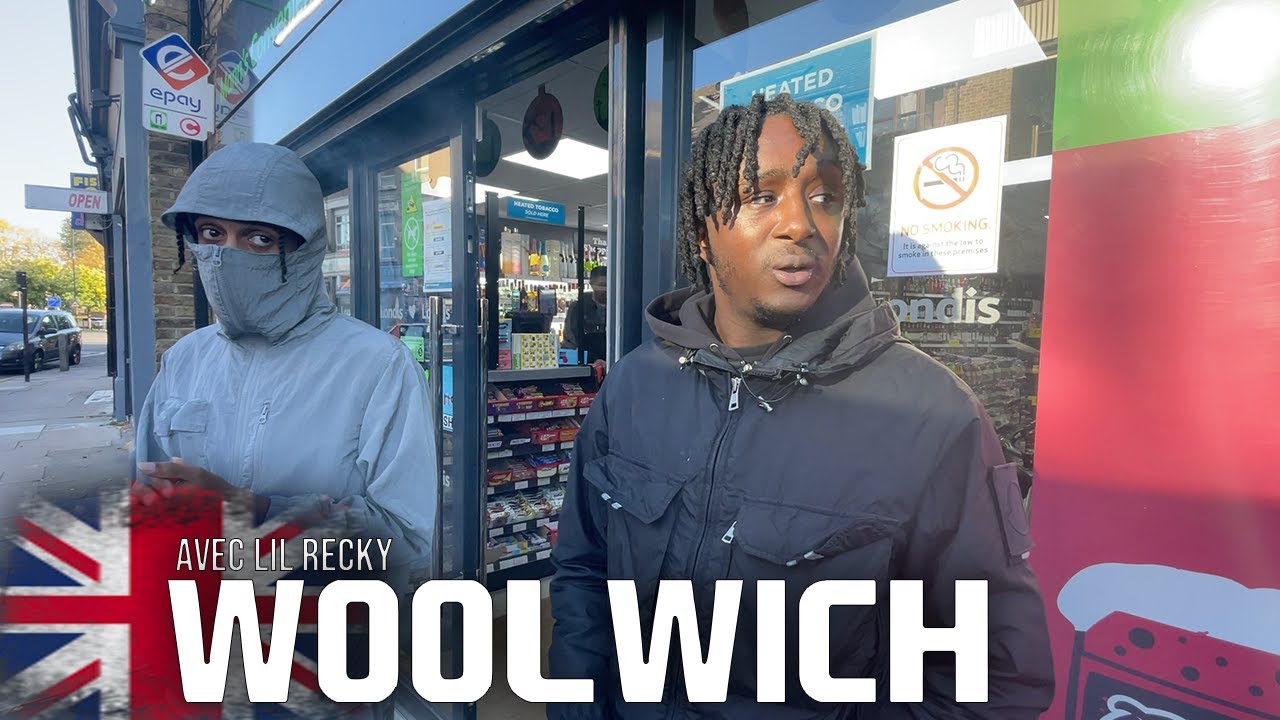 GabMorrison - Visite du quartier Woolwich à Londres avec Lil Recky
