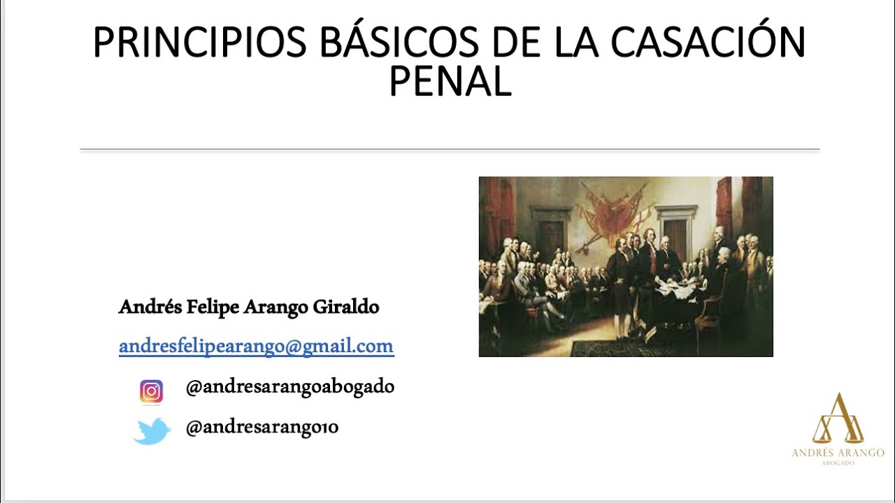 Introducción a la Casación Penal. Principios, fines y causales.