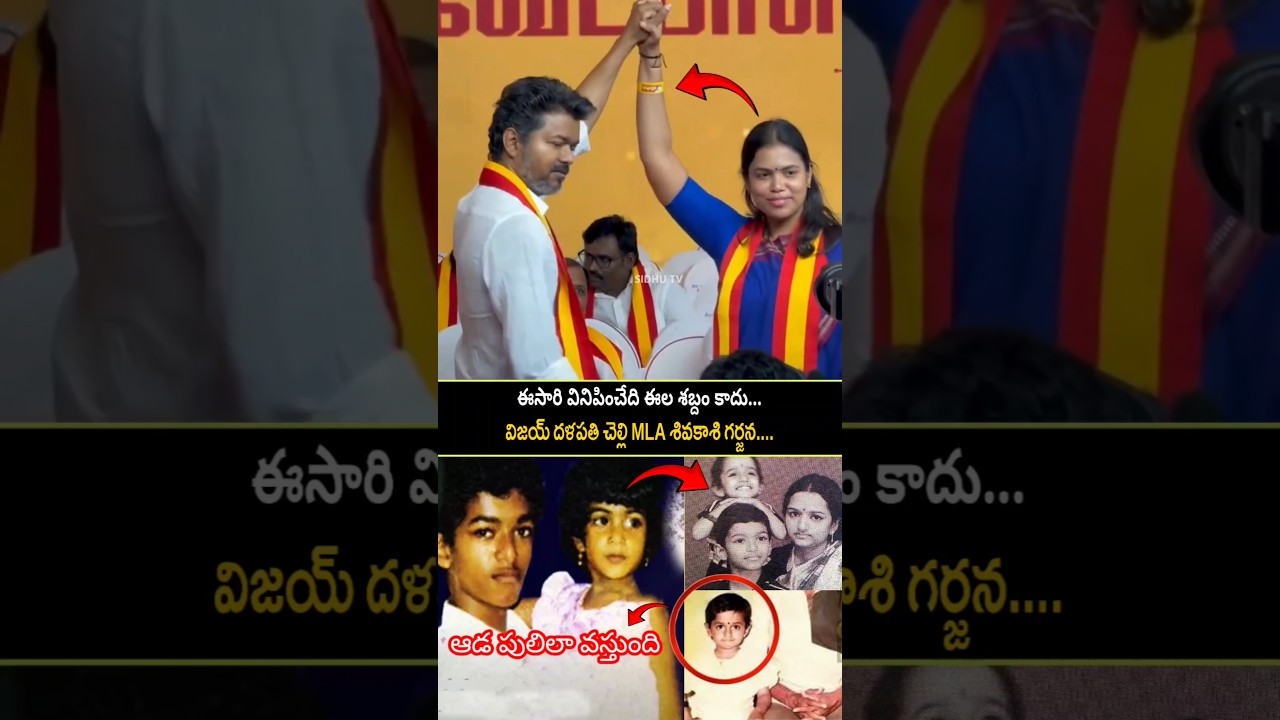 Thalapathy Vijay gave his sister an opportunity and helped her win as an MLA | SidhuTV #shots #reels