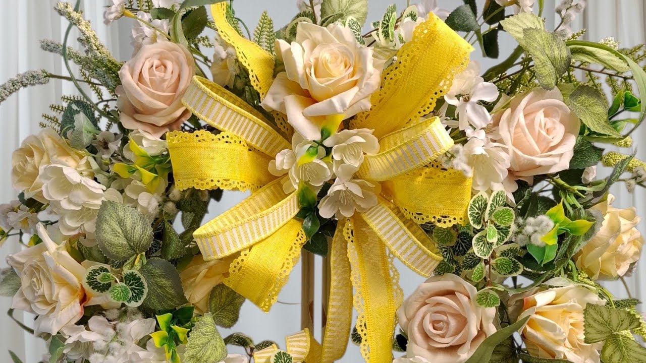 How to make an Artificial Loveheart Spring Wreath 🌷