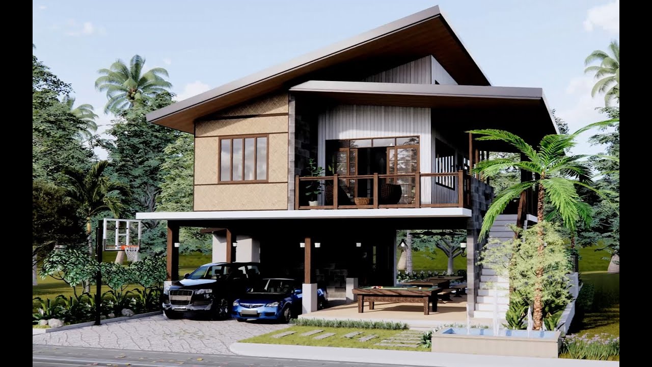 MODERN HOUSE CONCEPT | Modern Bahay Kubo (private resort)