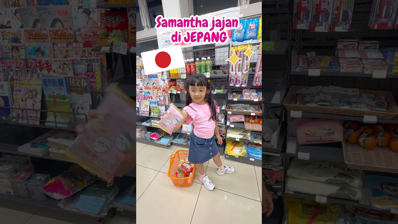 SAMANTHA PERTAMA KALI JAJAN DI JEPANG KE SUPERMARKET VIRAL BINGUNG BAYAR DAN NYASAR