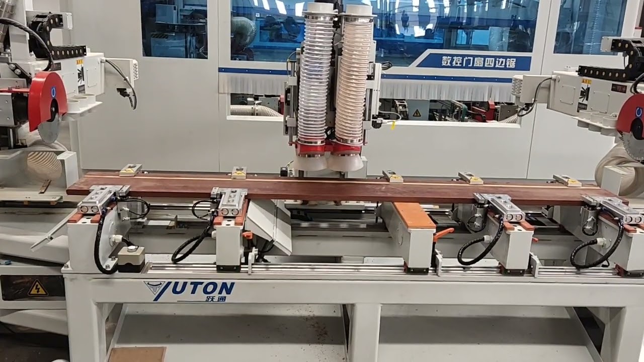 CNC Door Frame Cutting and Hinge Milling Machine