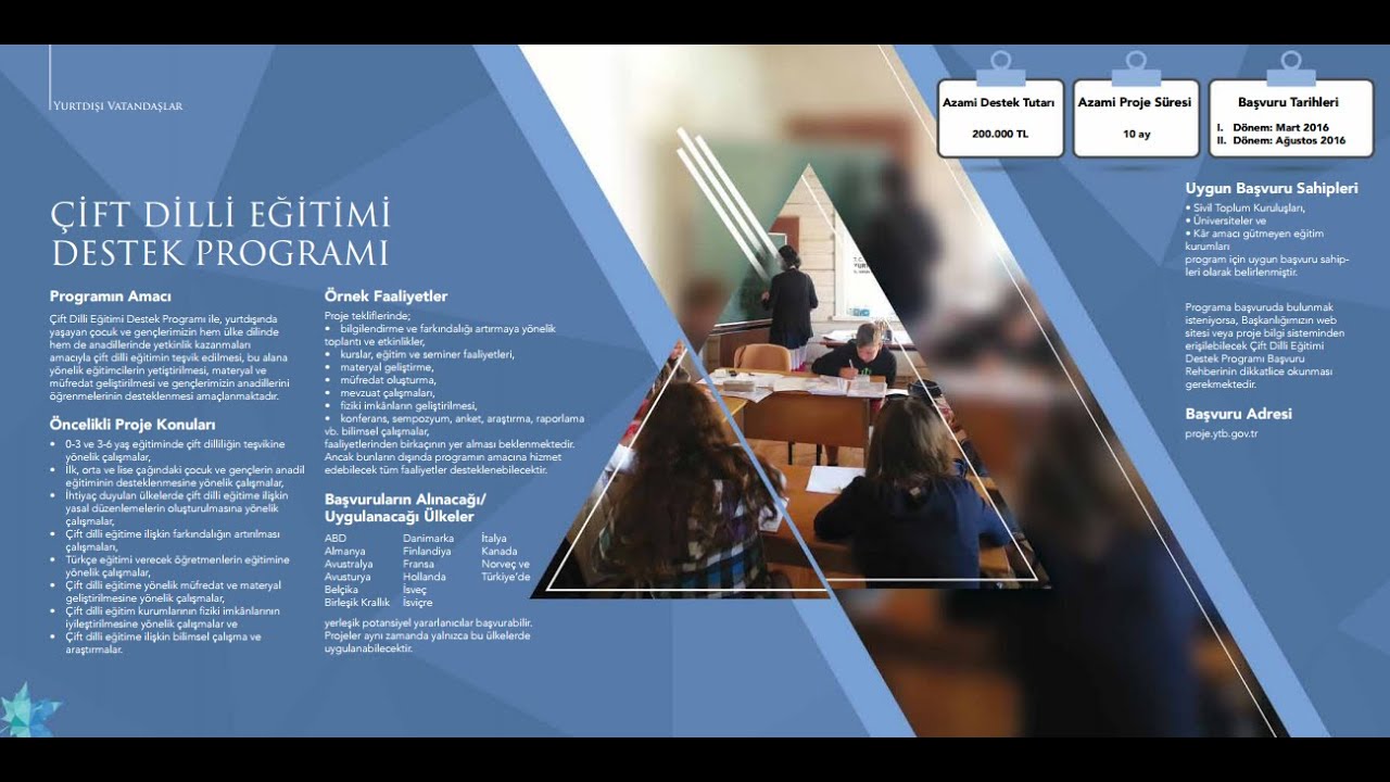 &Ccedil;ift Dilli Eğitimi Destek Programı