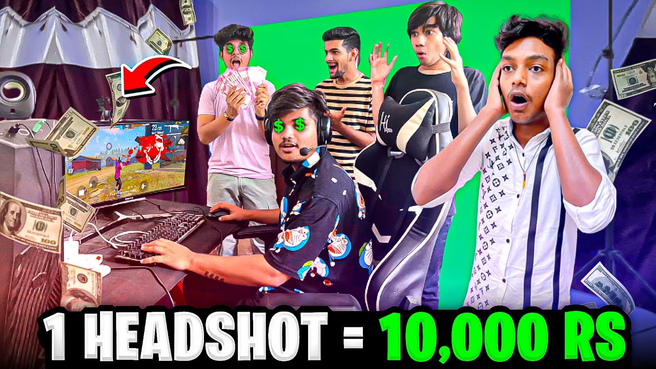 Free Fire Headshot Challenge In PC😍🔫With All TSG Members || Gone Wrong😂 - Garena Free Fire