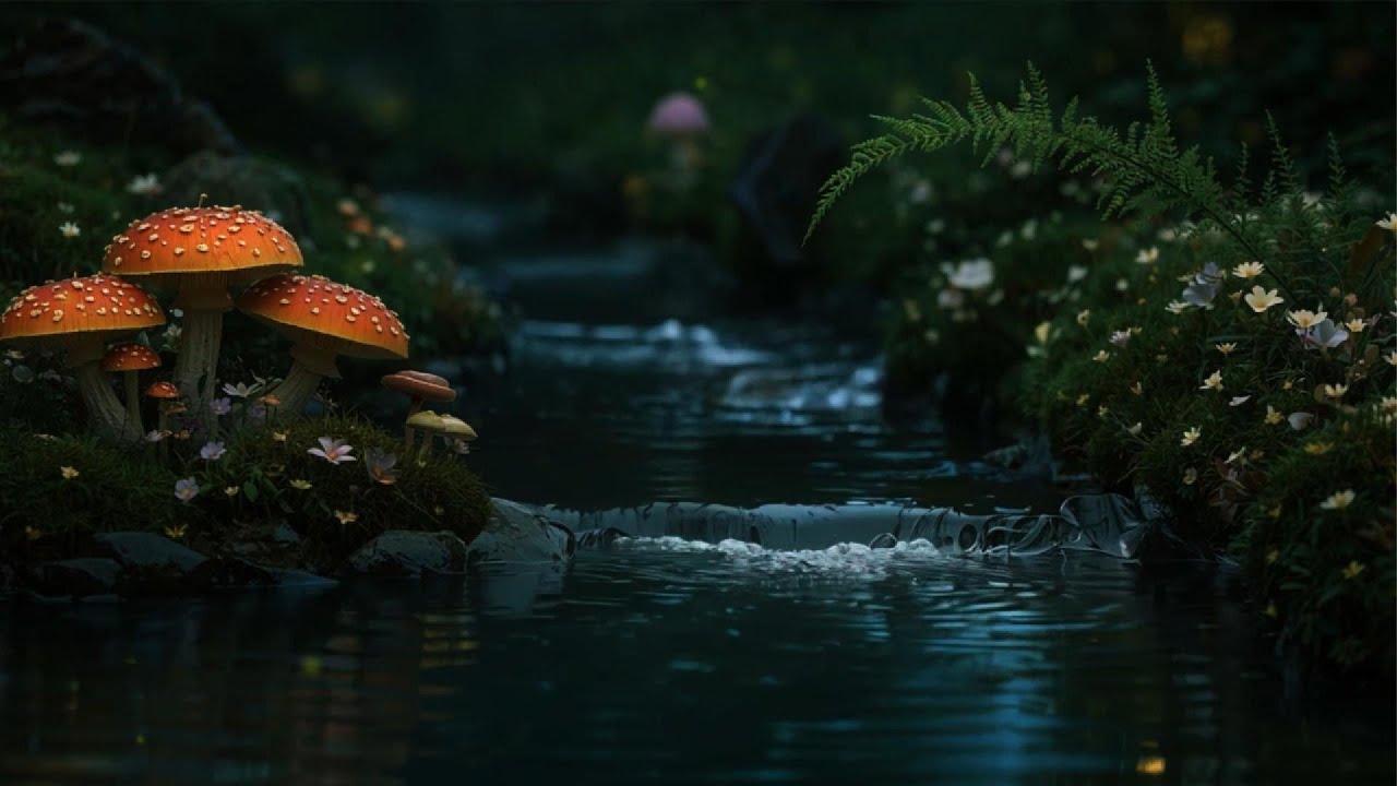 Успокаивающий лесной ручей 🌿 Музыка для глубокого сна для перезагрузки разума и внутреннего спокойс