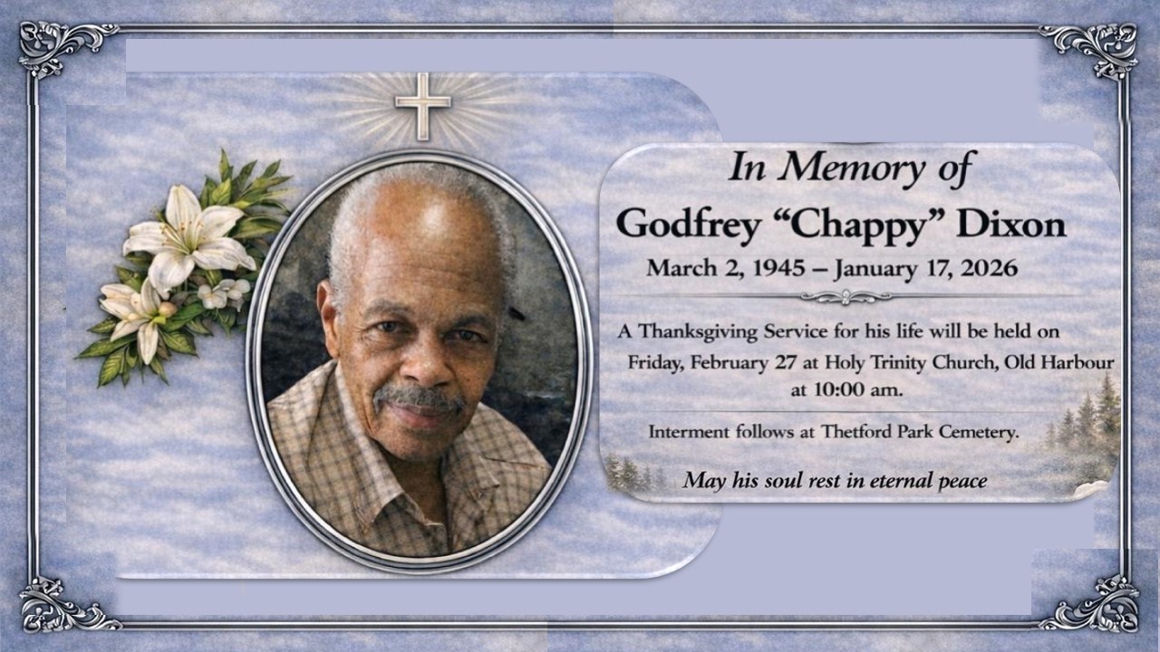 GODFREY HUGH DIXON Service of Thanksgiving. 10am Friday | February 27, 2026