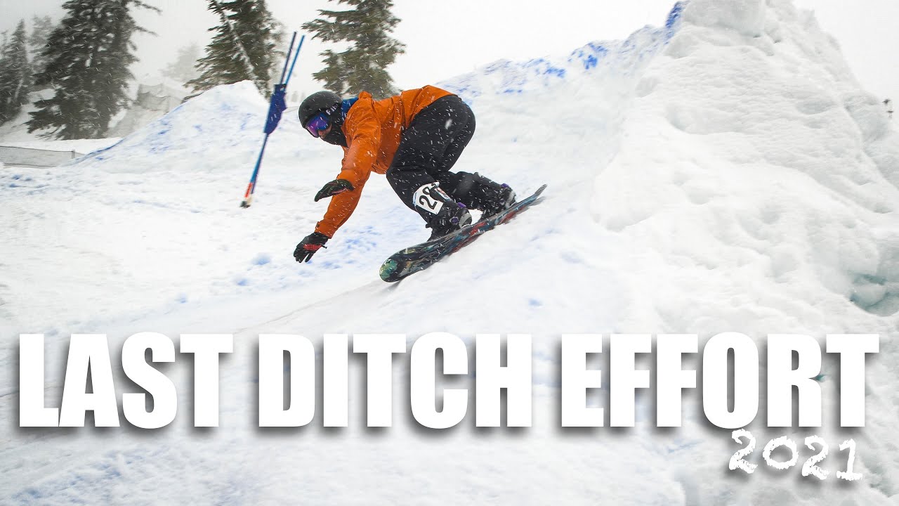 Banked Slalom Snowboard Race at Snoqualmie Pass