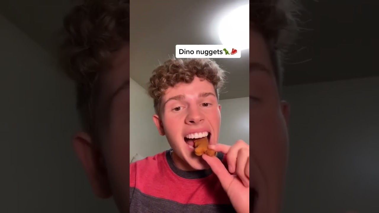 Eating dinosaur shaped nuggets for the day! #shorts #crazy #food