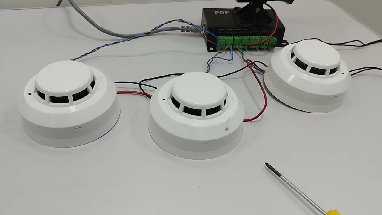 como instalar detector de fumaça com pop protec.
