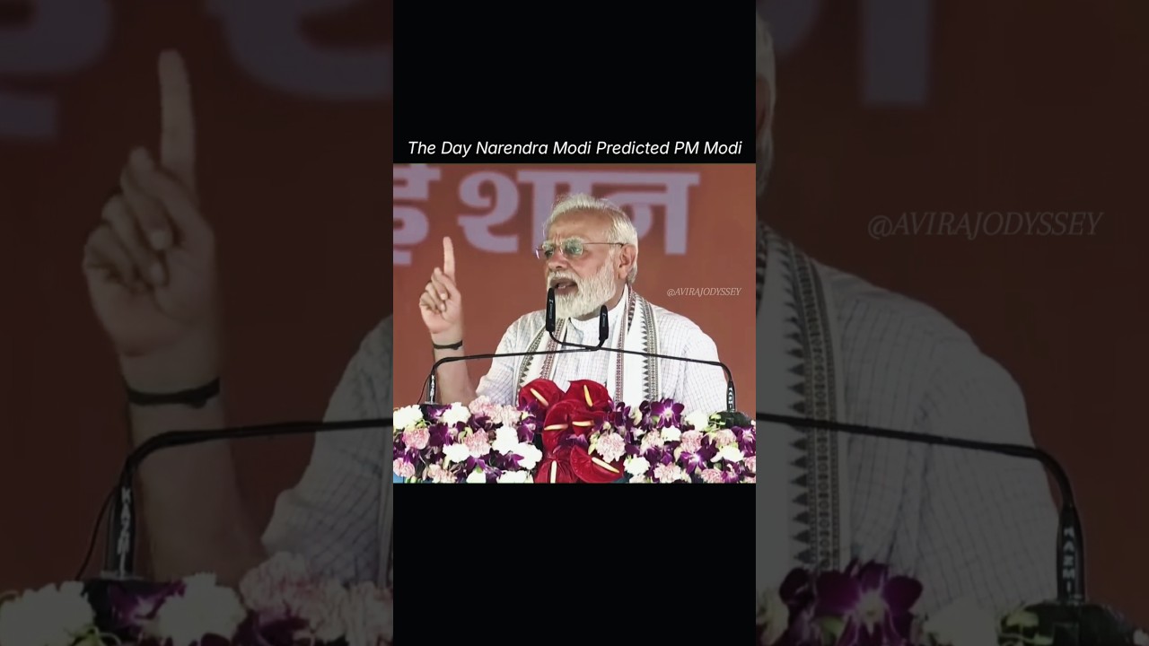 The Day Narendra Modi Predicted PM Modi #shorts