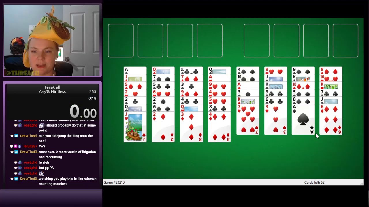 Microsoft FreeCell Any% played in 14.6 seconds!