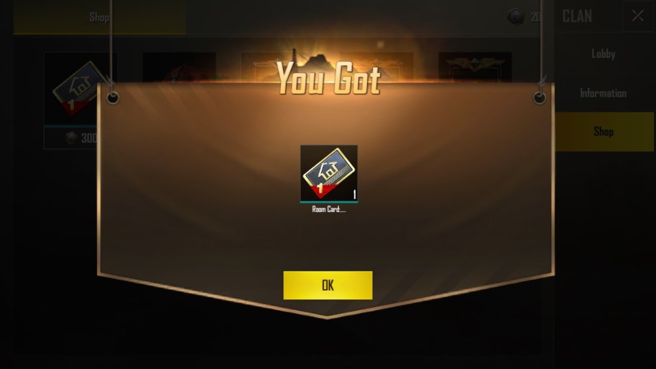 PUBG MOBILE ROOM CARD BUY FROM CLAN SHOP | WHO TO BUY ROOM CARD FROM CLAN | TECH GAMER SJ