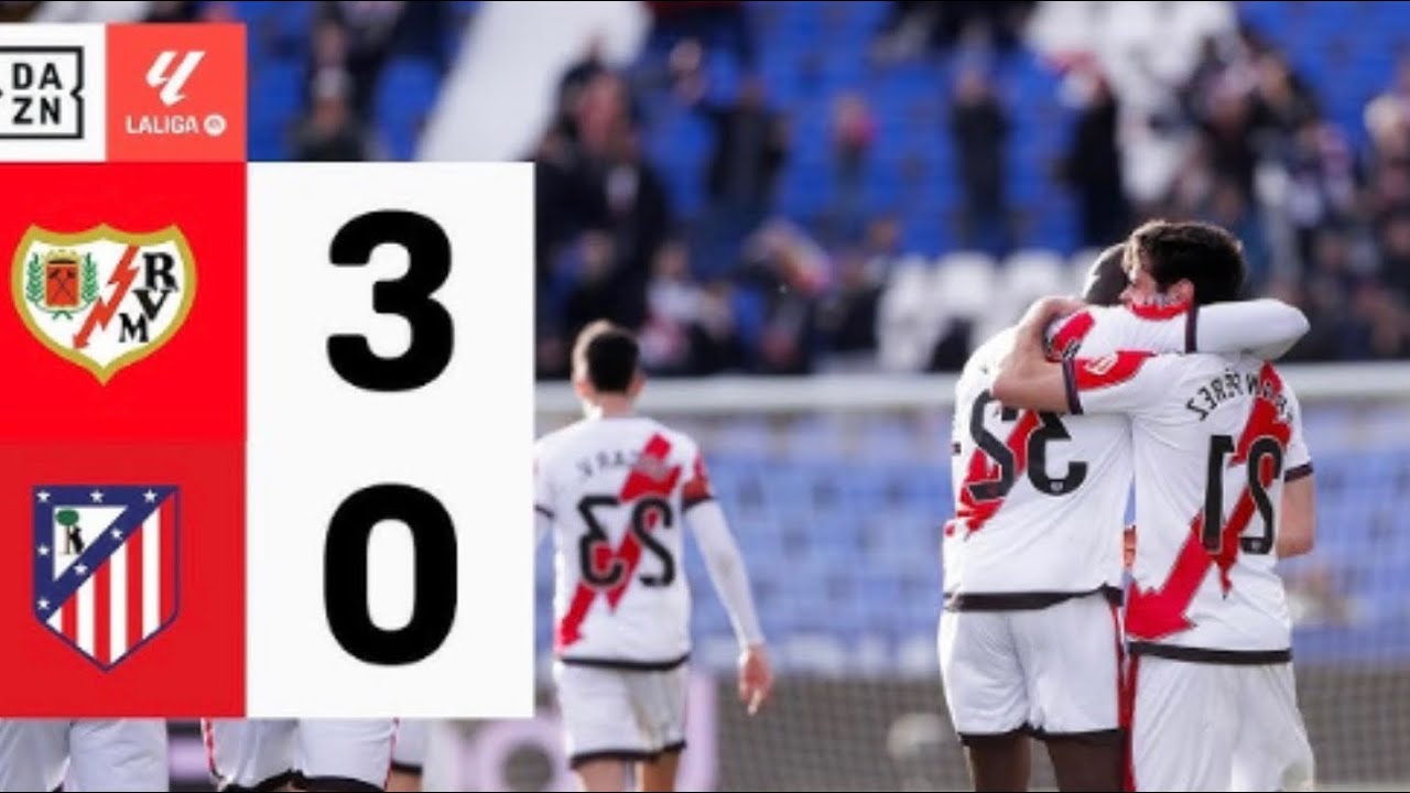 ¡El rayo sale del descenso y hunde al atlético !| Rayo 3/0 Atlético de madrid 