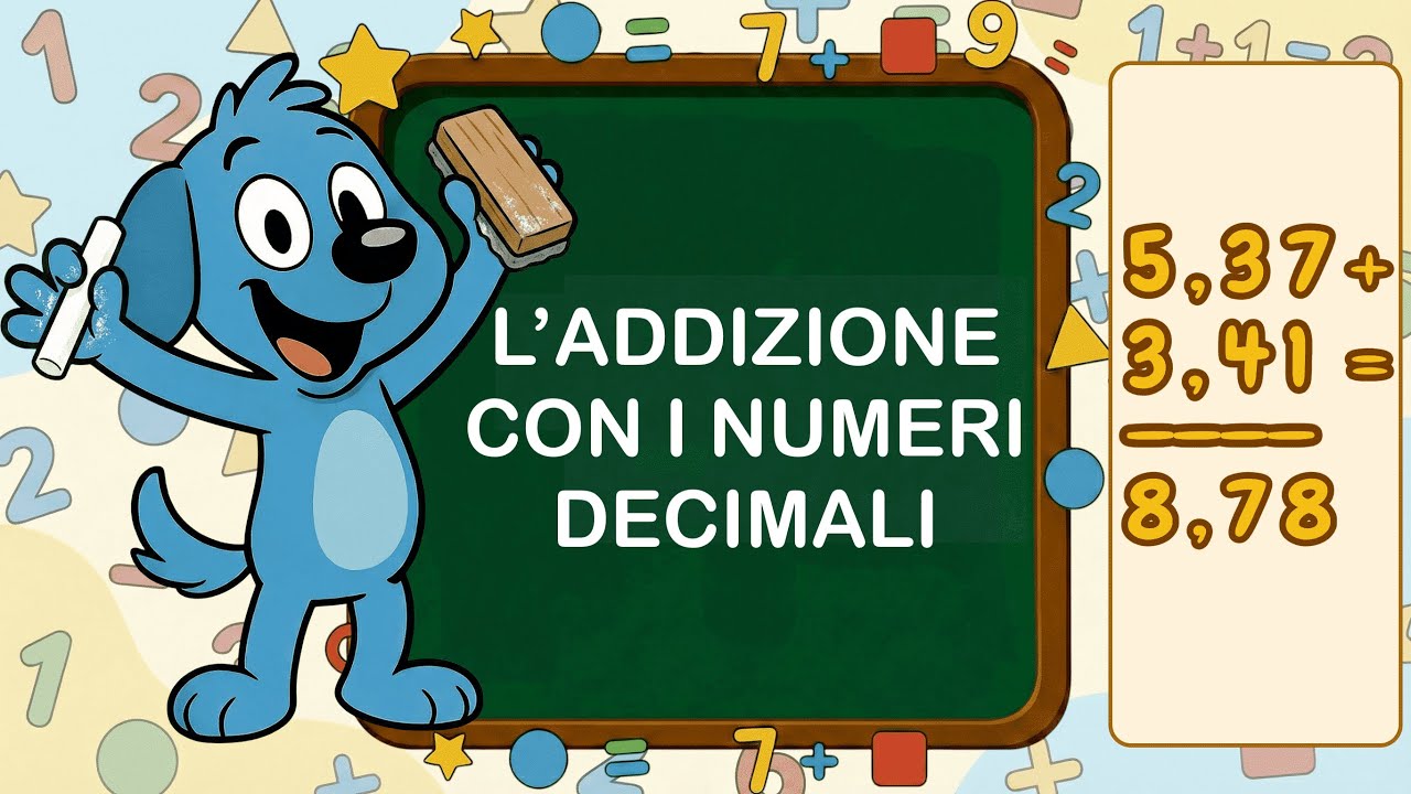 Le addizioni con i numeri decimali per bambini – Scuola primaria | Totù spiega facile