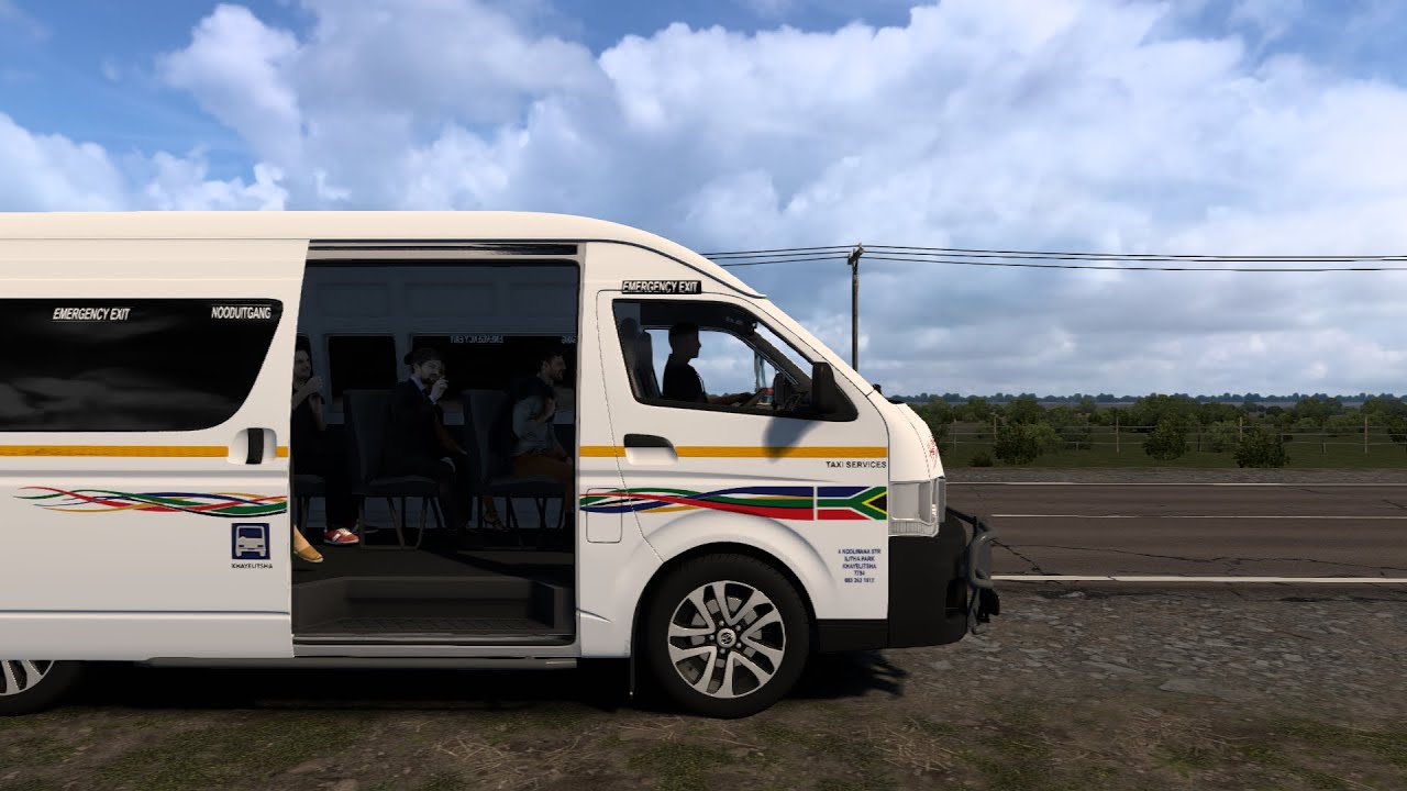 EzamaXesibe Long Distance Taxi - Taxi Game Toyota Hiace Mod ETS2, Taxi Trailer mod
