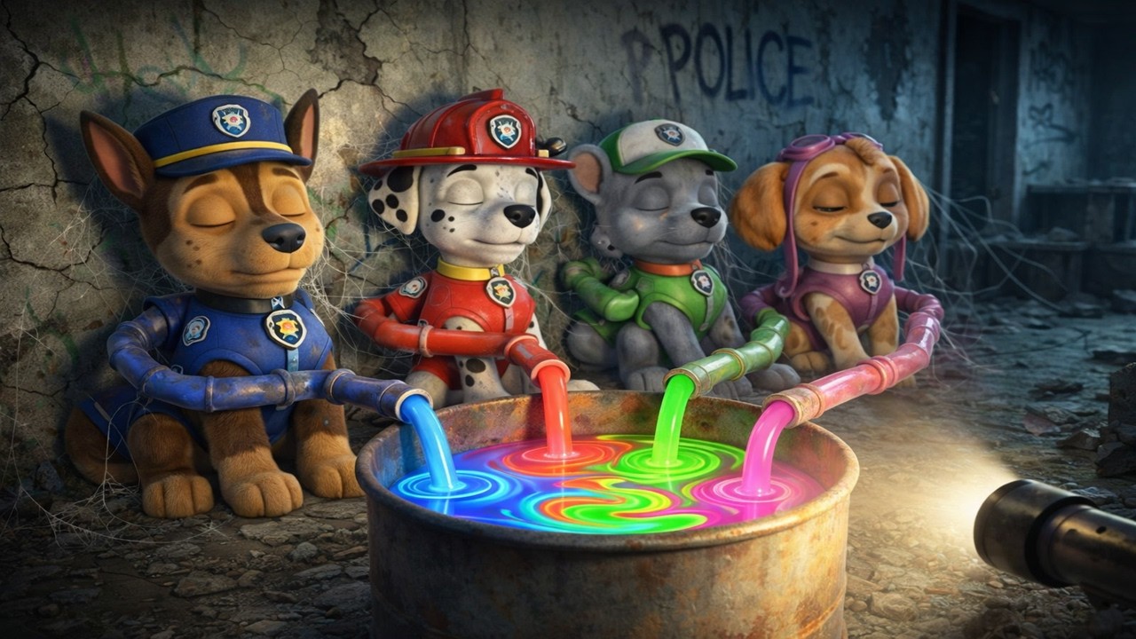 ¡INVESTIGANDO a la PATRULLA CANINA que perdió su color en una estación de policía ABANDONADA!